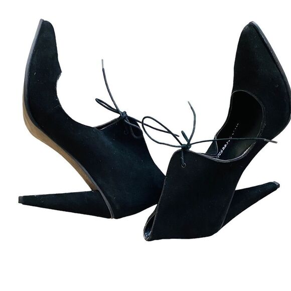 Kenneth Cole Reaction Fond Dona Tie Heels Booties Sh-booties Sz 10 NWT - Picture 8 of 8